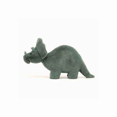 Jellycat Fossilly Triceratops Dinosaurs USA | 50269IDWJ